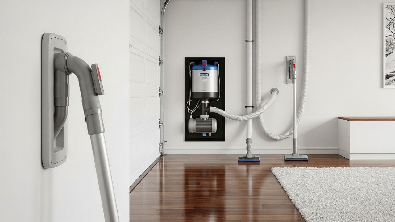 built in vacuum in bathroom