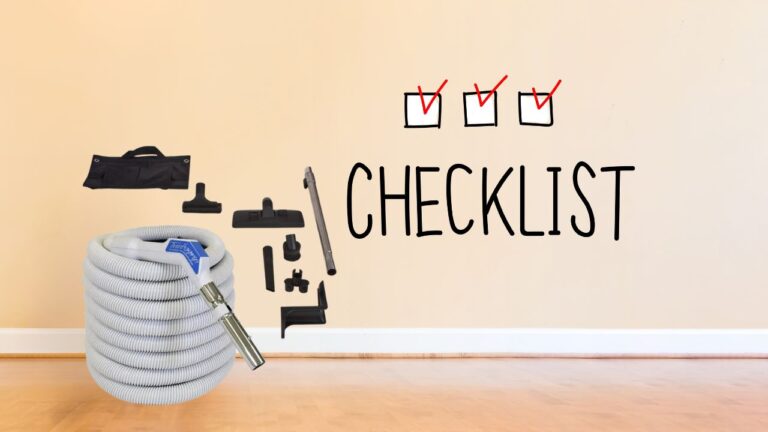 Central Vacuum Installation Materials Checklist