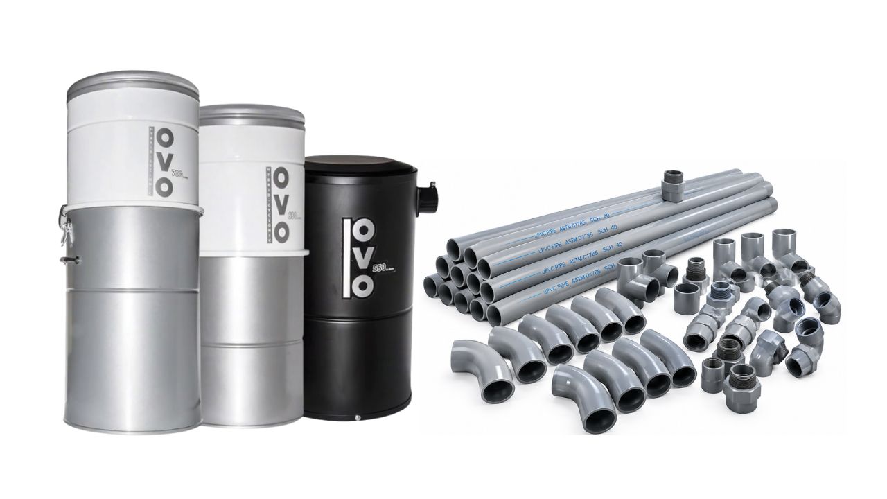 central vacuum pvc tubings