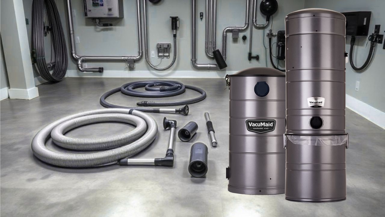 central vacuum system pipe size